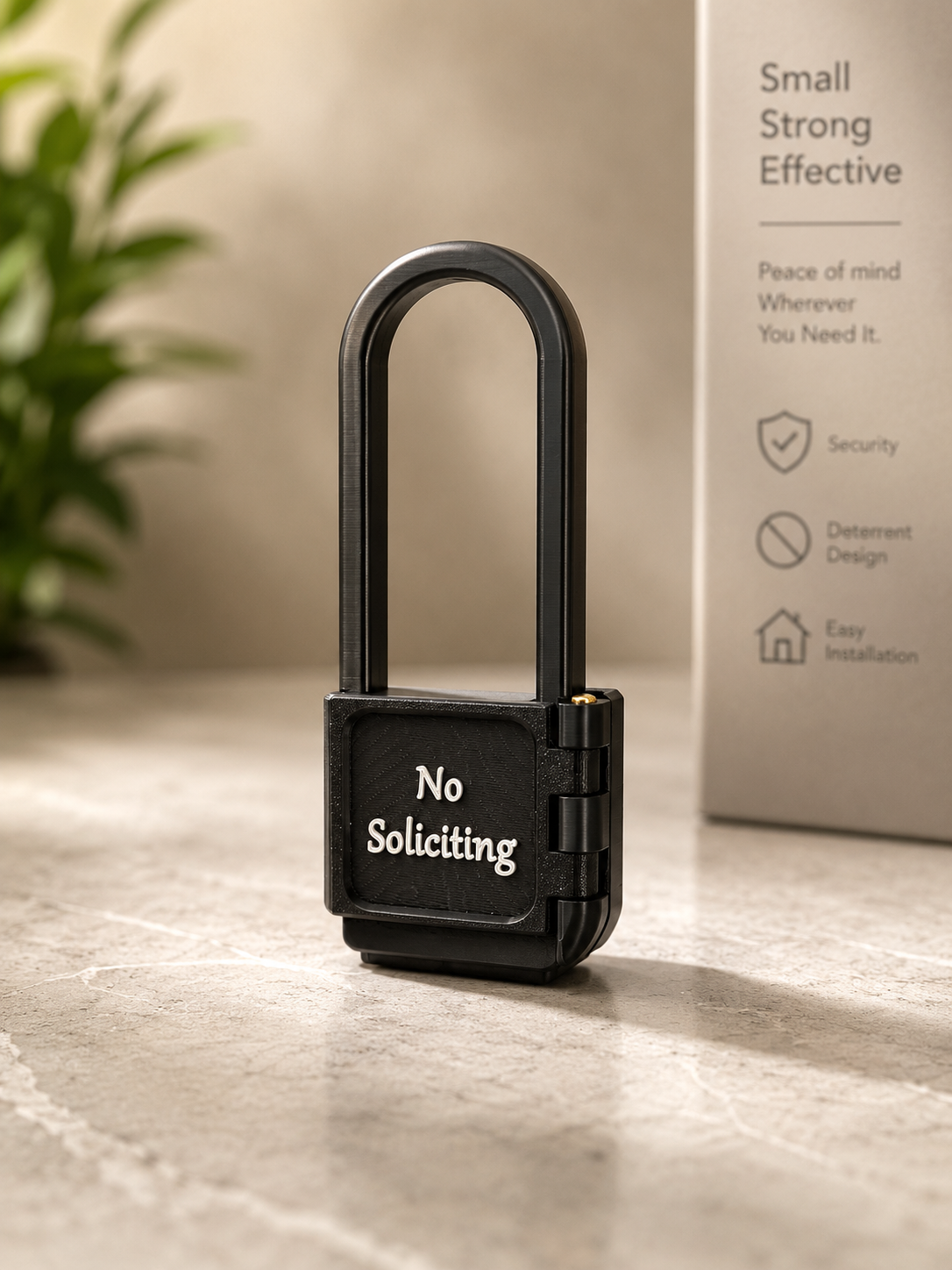 AvrenForge No Soliciting cover displayed next to its packaging